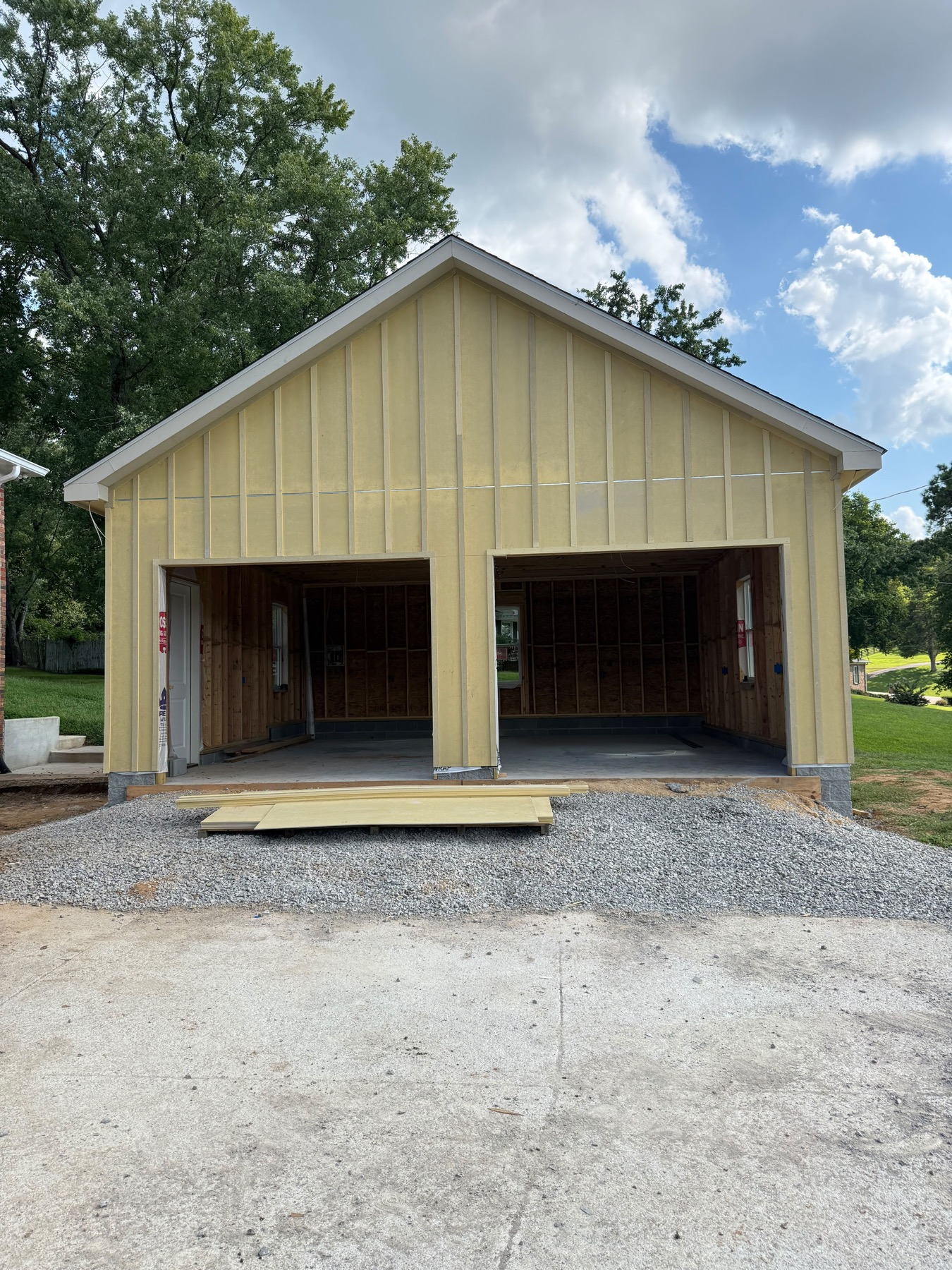 New two-car garage