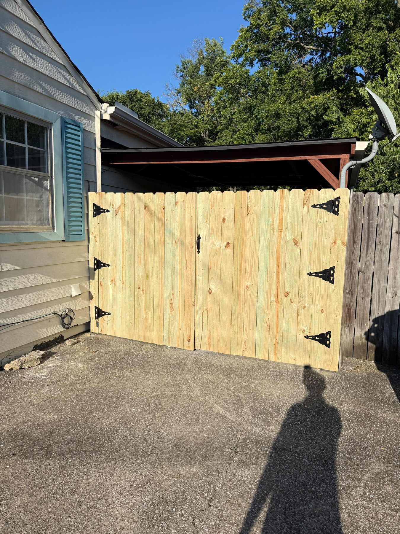 Custom wood fence and gate